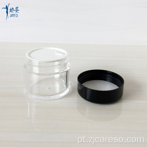 Frasco de creme AS Clear AS de 70ml com tampa de ABS